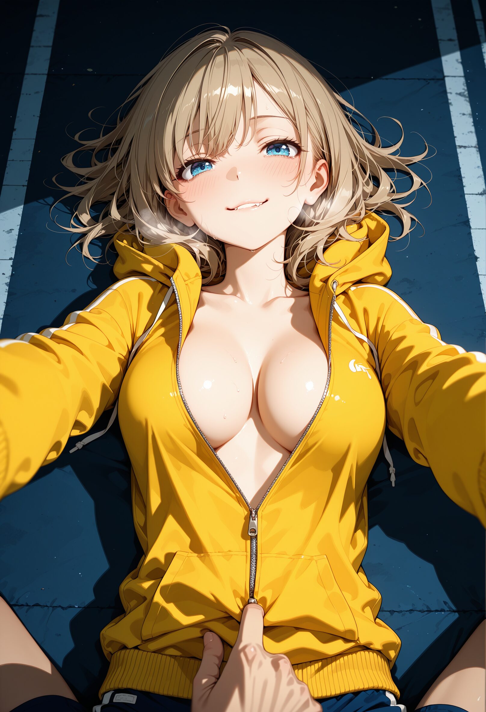 おっぱいを晒す女性のAIイラスト - 8