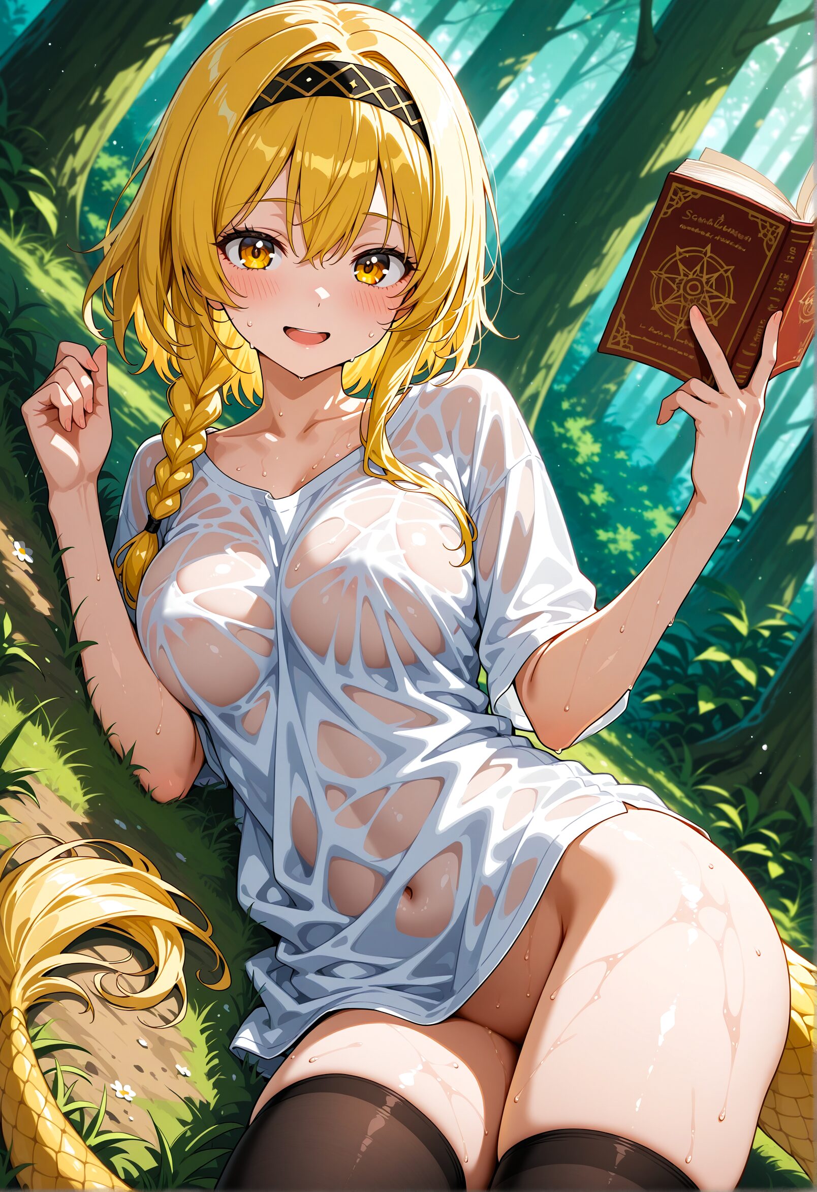 裸にシャツ１枚のAIイラスト - 19