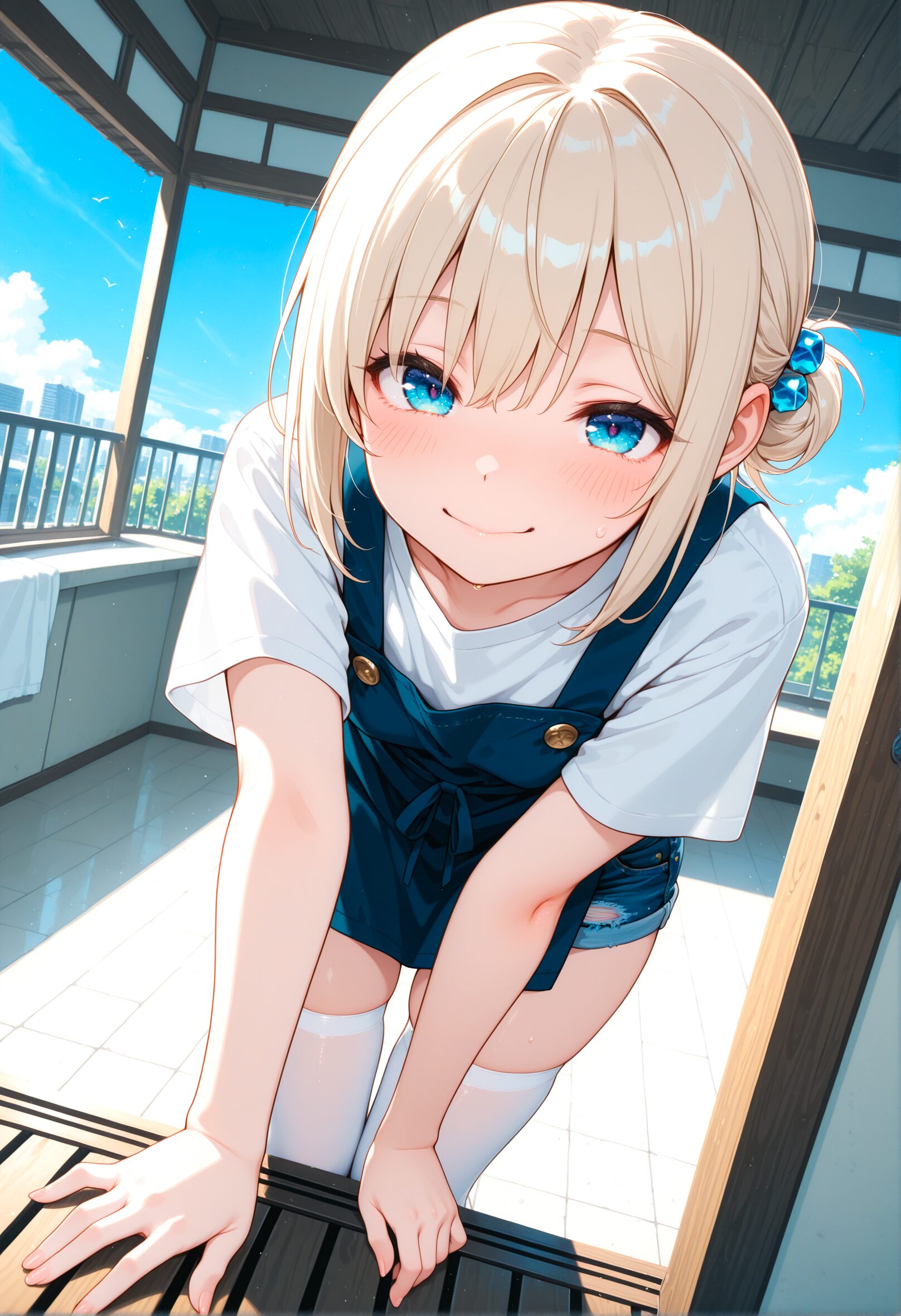ニーソを履いた女の子のAIイラスト - 16