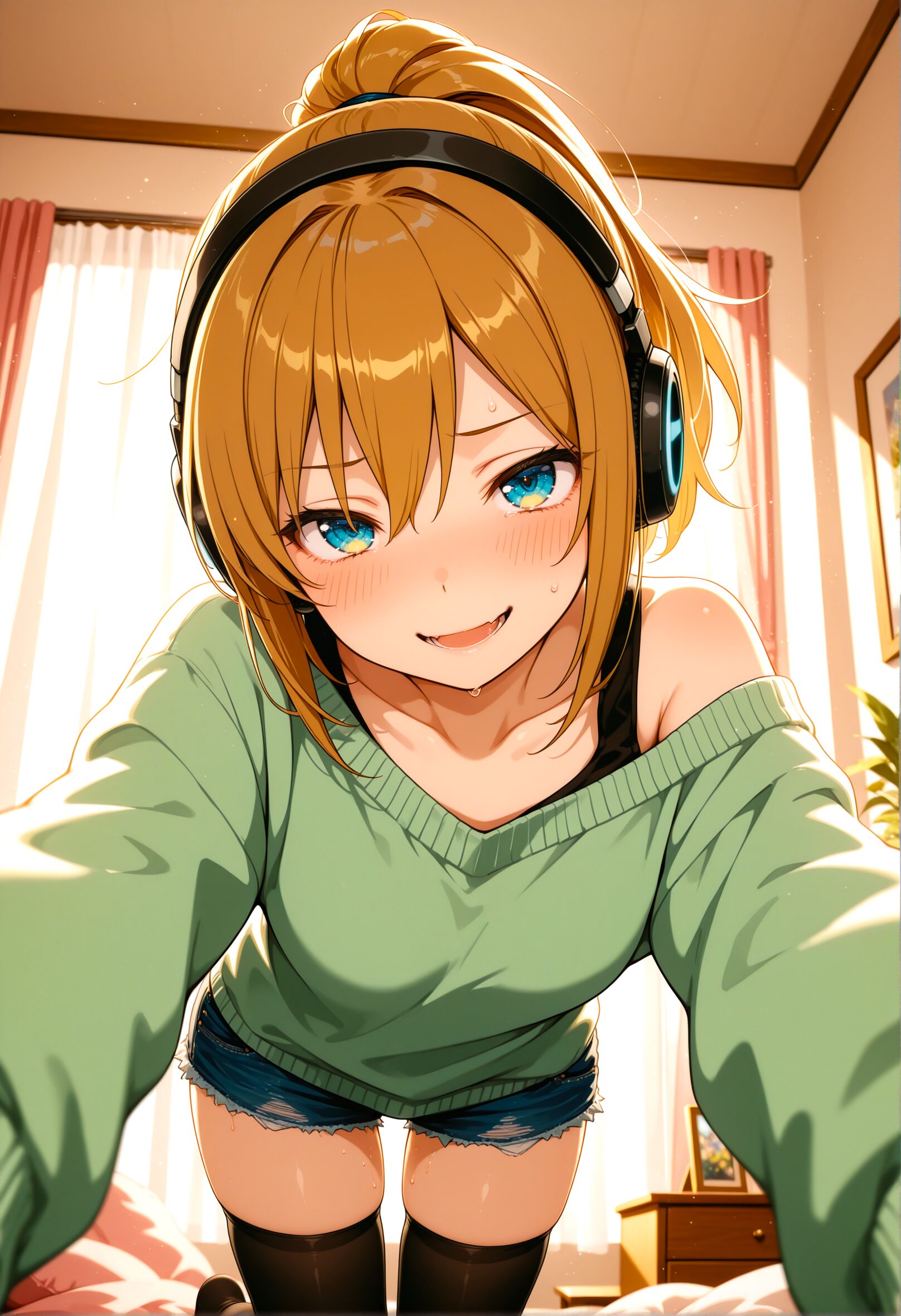 ニーソを履いた女の子のAIイラスト - 19