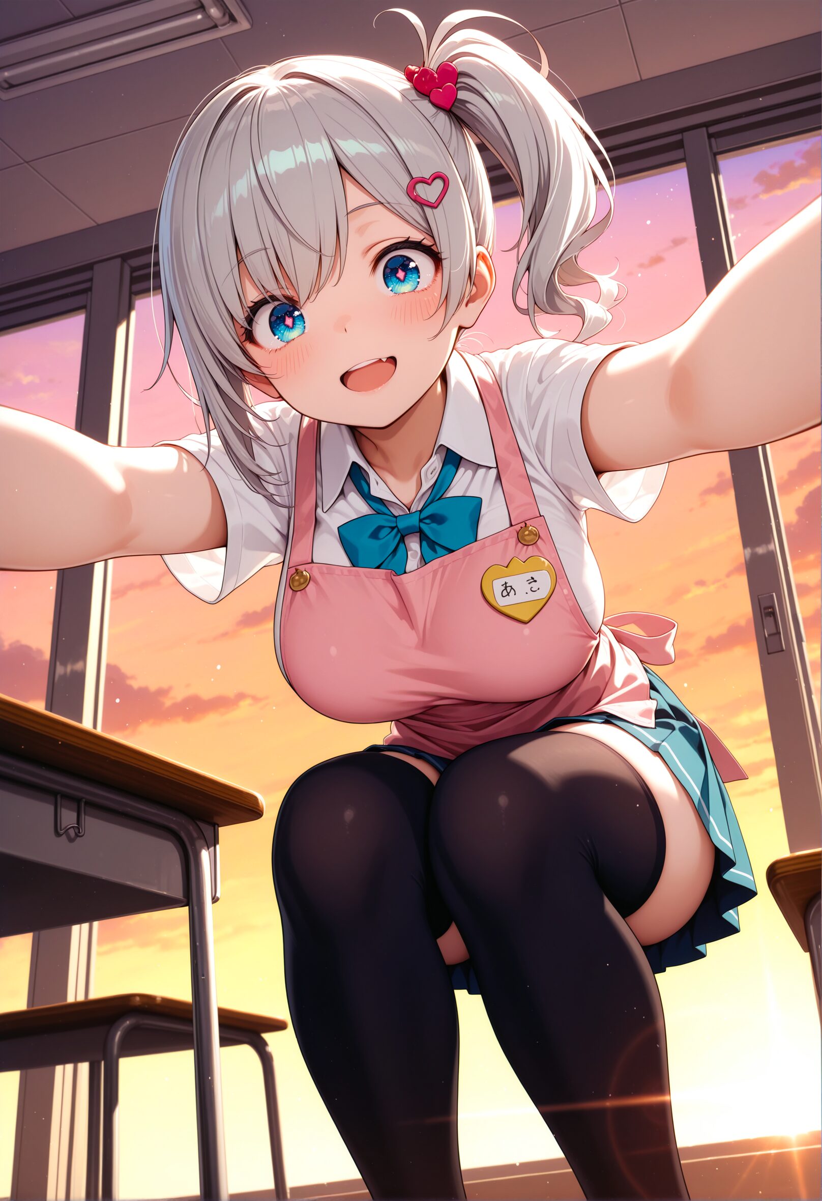 ニーソを履いた女の子のAIイラスト - 26
