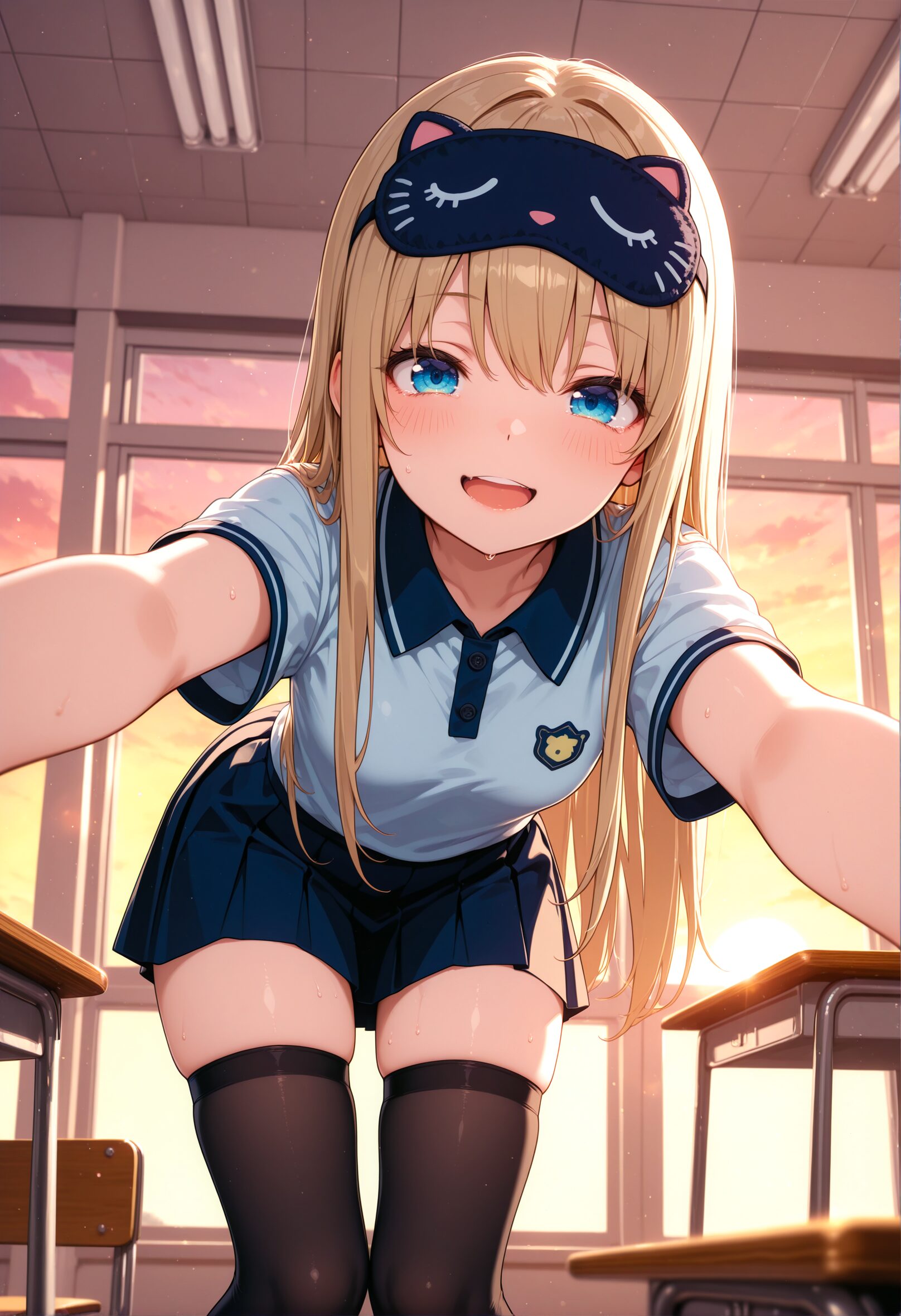 ニーソを履いた女の子のAIイラスト - 27