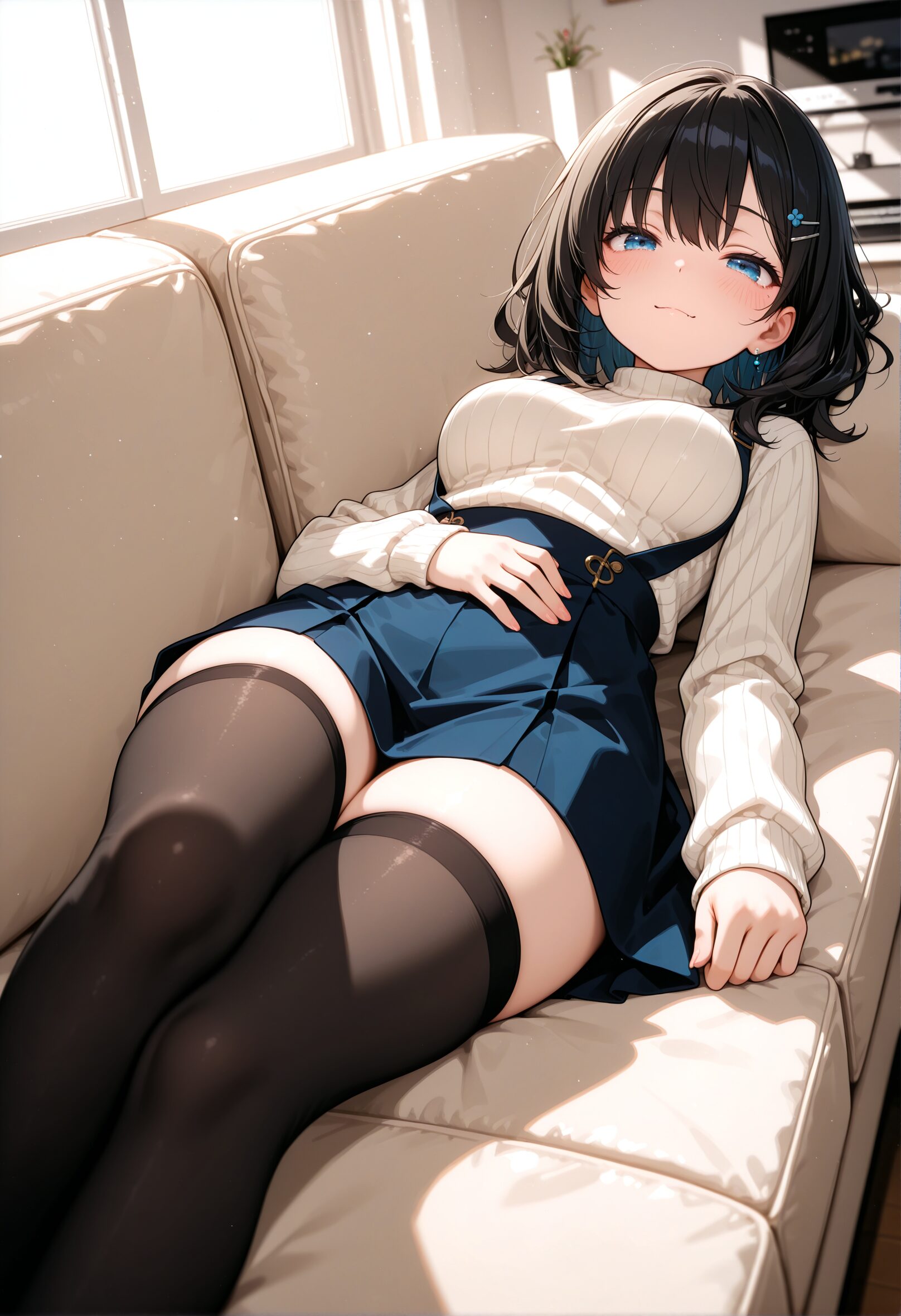 ニーソを履いた女の子のAIイラスト - 32