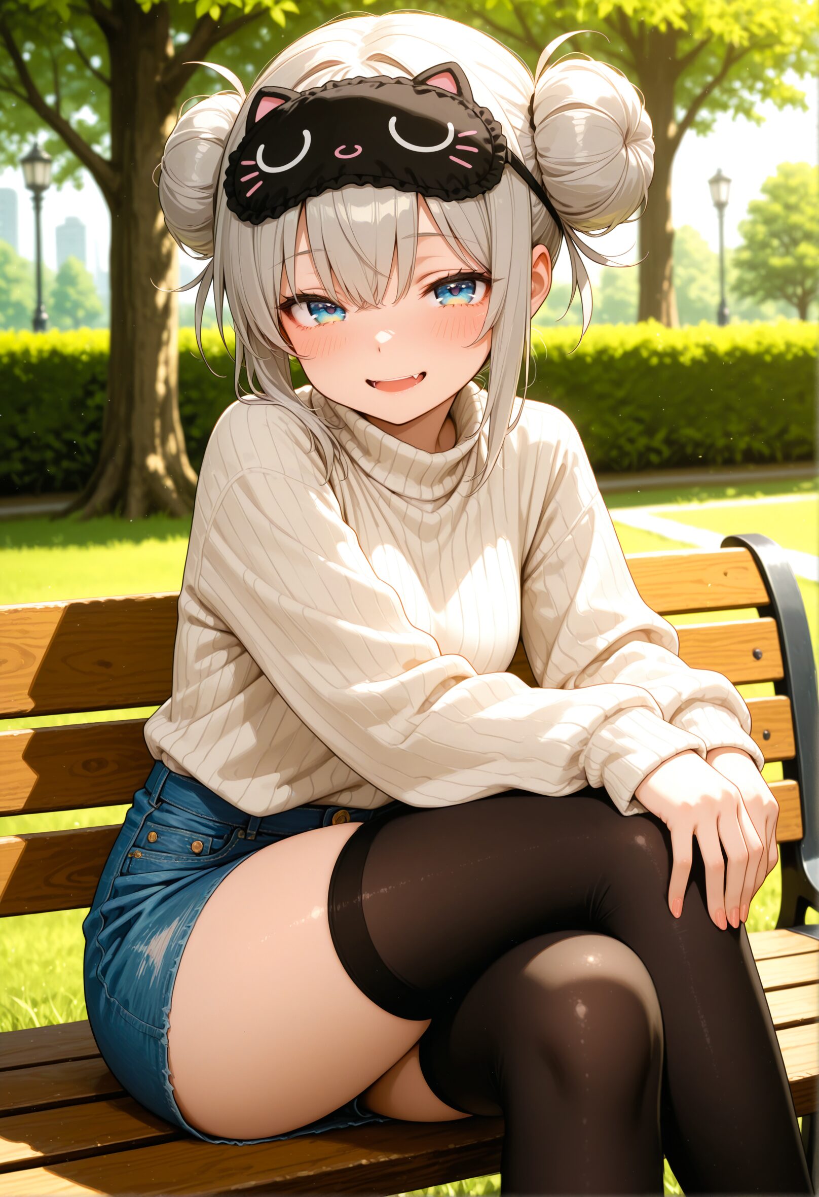 ニーソを履いた女の子のAIイラスト - 44