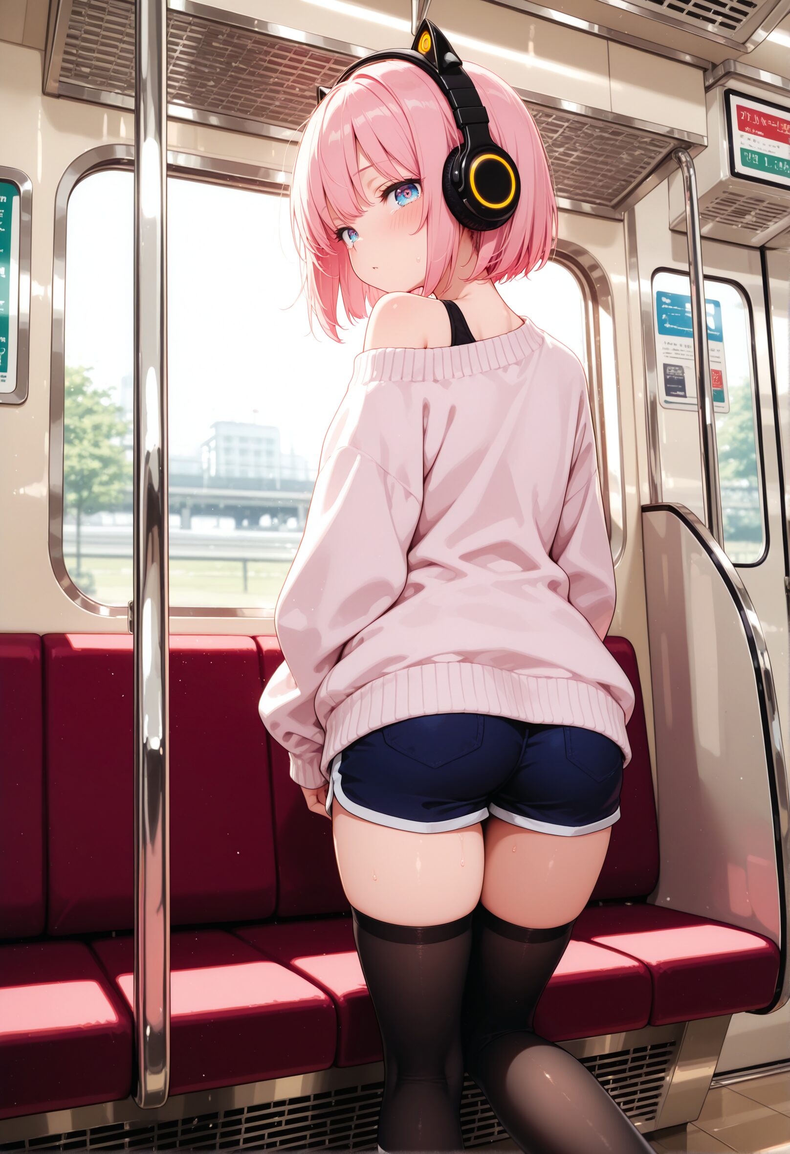 ニーソを履いた女の子のAIイラスト - 6